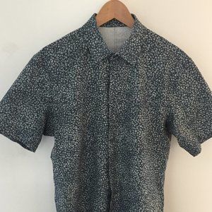 Lululemon men's large Airing Easy Short Sleeve Shirt (blue)